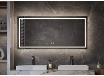 Spiegel Martens & Meijer München Fade 120x70 cm met Directe & Indirecte Verlichting Rondom, Incl. Verwarming & Dimbare Touch