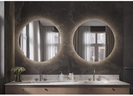 Spiegel Martens & Meijer Rotondo 140 cm met Indirecte Verlichting Rondom, Incl. Verwarming & Dimbare Sensor