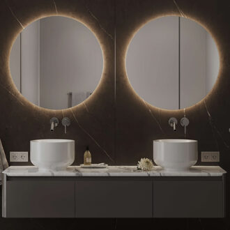 Spiegel Martens & Meijer Rotondo 60 Cm Met Indirecte En Direct Verlichting Rondom En Spiegelverwarming
