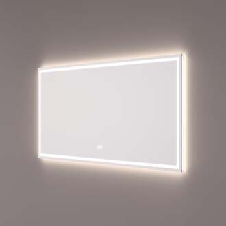spiegel met Indirecte en Directe LED Baan Rondom 140 x 70 x 3 cm + Spiegelverwarming + Touch Dimmer + Kleurenwissel