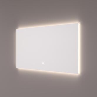 spiegel met Indirecte LED Rondom 120 x 70 x 3 cm - Touch Dimmer - Spiegelverwarming - Kleurenwissel