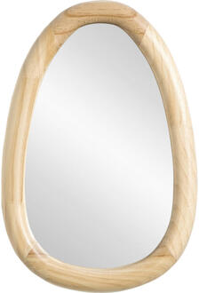 Spiegel Moma Naturel Ovaal - 30x20 Cm - Hout - Bruin - 2.5x20x30 Cm