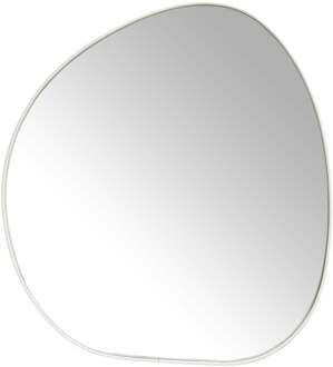 Spiegel organic met beige lijst - 49x53 cm