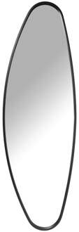 Spiegel organic metalen lijst - zwart - 117.6x37.4 cm