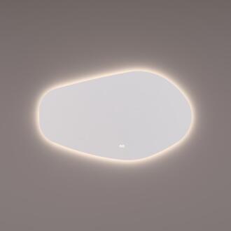spiegel Organisch 120 x 70 cm - Indirecte LED Verlichting + Spiegelverwarming + Kleurenwissel + Touch Dimmer