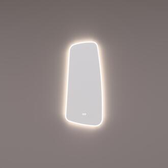 spiegel Organisch met Directe en Indirecte Verlichting Rondom 40 x 90 x 3 cm + Spiegelverwarming + Kleurenwissel + Touch Dimmer