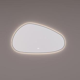 spiegel Organisch met Indirecte LED Rondom - Hoge Kant Links - 180 x 100 x 3 cm - Spiegelverwarming - Kleurenwissel - Touch Dimmer