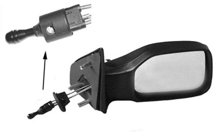 Spiegel Rechts Volledig Binn.verstelinks Inklapbaar