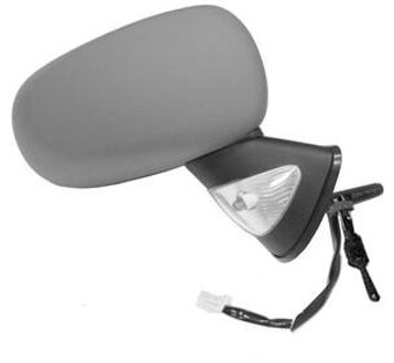 SPIEGEL RECHTS VOLLEDIG ZWART,Wit knip. Temperatuur Sensor