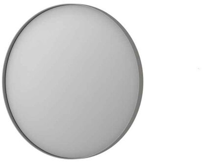 Spiegel Rond Geborsteld RVS Aluminium Kader 60 x 3,5 cm