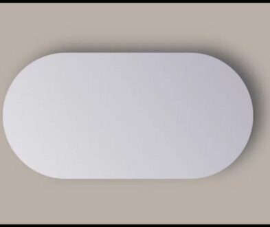 Spiegel Sanicare Q-Mirrors 100x70 cm Ovaal/Rond incl. ophangmateriaal