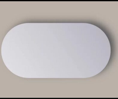 Spiegel Sanicare Q-Mirrors 120x70 cm Ovaal/Rond Met Rondom LED Cold White incl. ophangmateriaal