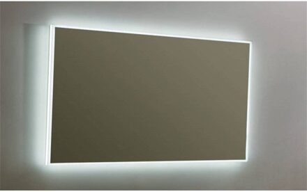 Spiegel Sanilux Mirror Infinity 120x70x4,1 cm Aluminium met LED Verlichting en Spiegelverwarming