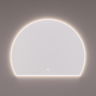 spiegel Sun-Line met Directe en Indirecte LED Verlichting Rondom - Diameter 140 cm 120B x 107H cm - met Spiegelverwarming - Kleurenwissel - Touch Dimmer