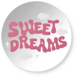 Spiegel sweet dreams - roze - ø30 cm