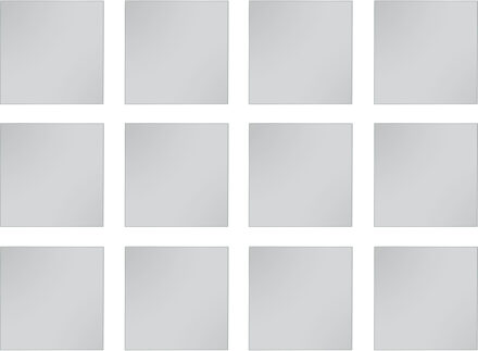 Spiegel Tegelset - Livion Aria - Set van 12 - 15x15cm - Spiegelglas