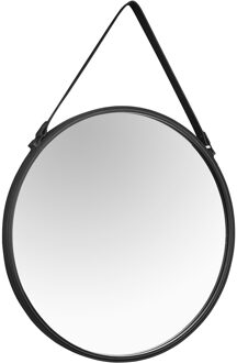 Spiegel - Trion Divon - Ø55cm - Hangspiegel in Frame - Mat Zwart