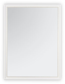 Spiegel - Wandspiegel - Livion Nanino - Wit - 34x45cm - Spiegelglas - Kunststof