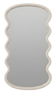 Spiegel / Wandspiegel - wave - taupe - 55 x 30 cm