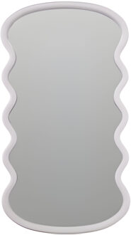 Spiegel / Wandspiegel - wave - wit - 55 x 30 cm