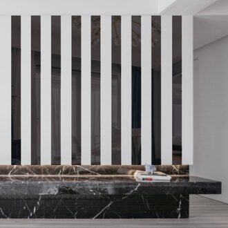 Spiegel Zelfklevende Stickers 10Pcs Gestreepte Spiegel Sticker Kristal Behang Diy 3D Muurtattoo Woonkamer Badkamer decoratie zwart