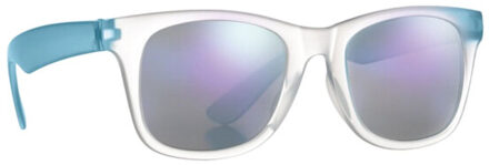 Spiegelende zonnebril america touch voor volwassenen - maat One size Blauw