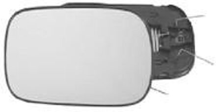 SPIEGELGLAS LINKS Verwarmd