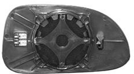 SPIEGELGLAS links Verwarmd