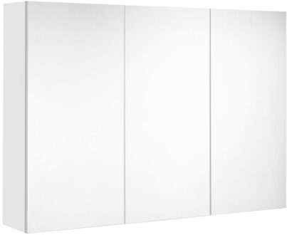 Spiegelkast Allibert Nordik Stopcontact VDE 100x65x18 cm Mat Wit