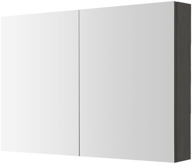 Spiegelkast Arezzo 100cm Donkergrijs
