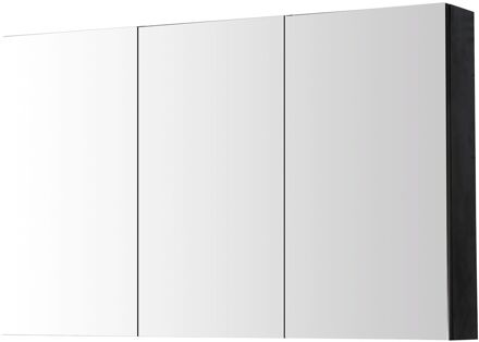 Spiegelkast Arezzo 120cm Zwart Mat