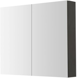 Spiegelkast Arezzo 80cm Donkergrijs