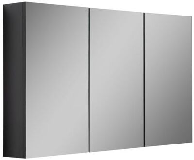 Spiegelkast Cuba 120 x 16 x 70 cm - zwart houtnerf