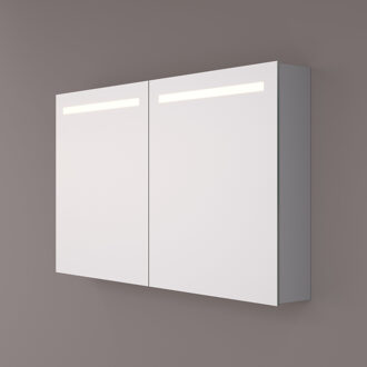 Spiegelkast Hipp Design SPK 51000 Rechthoek 160x70 cm 3 deuren Met Verlichting Incl. Spiegelverwarming en 2x Stopcontact