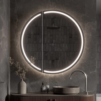 Spiegelkast Martens & Meijer Lech 60 cm met Directe & Indirecte Verlichting Rondom, Incl. Spiegelverwarming & Dimbare Sensor