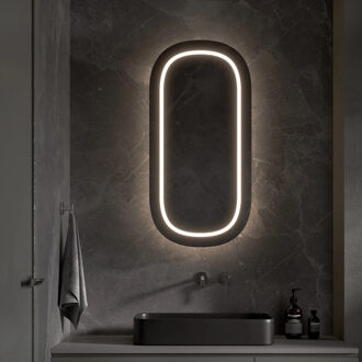 Spiegelkast Martens & Meijer Saalbach 45x90 cm met Directe & Indirecte Verlichting Rondom, Incl. Spiegelverwarming & Dimbare Sensor