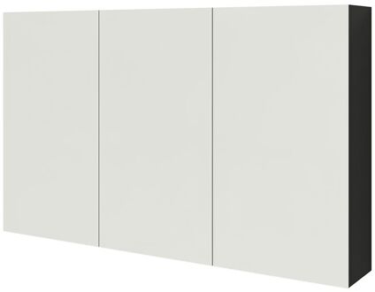 Spiegelkast Napoli 120cm Zwart Mat