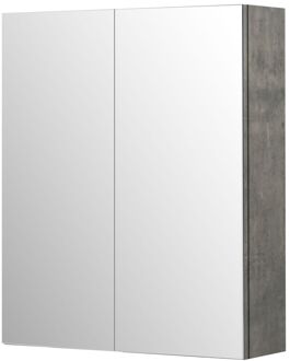 Spiegelkast Napoli - Betongrijs - 60cm - Fsc-hout