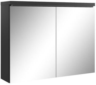 Spiegelkast Paso 80 cm x 20 cm x 60 cm - Zwart