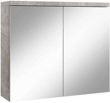 Spiegelkast Toledo 80 x 20 x 60 cm - beton grijs