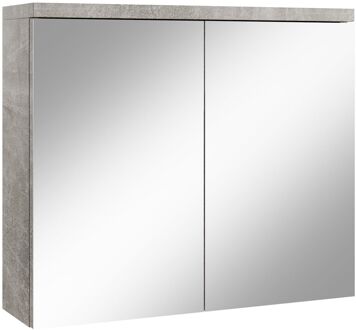 Spiegelkast Toledo 80 x 20 x 60 cm - beton grijs