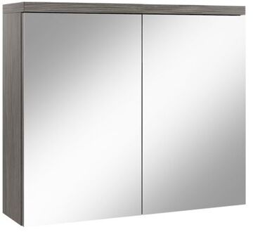 Spiegelkast Toledo 80 x 20 x 60 cm - grijs eiken