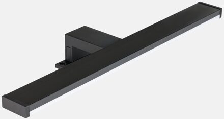 Spiegelverlichting Njoy Avola 60x10.9x4.4 cm Mat Zwart Sanimex