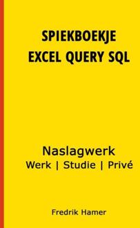 Spiekboekje Excel Query SQL