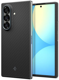 Spigen AirSkin Backcover voor de Samsung Galaxy Z Fold 7 - Aramid Black Zwart