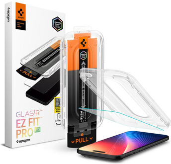 Spigen EZ Fit Glas.tR met Applicator - 1 pack voor de Apple iPhone Air Transparant