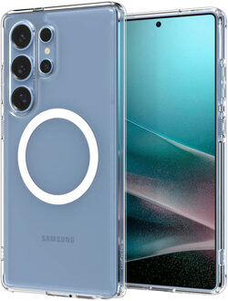 Spigen Gal S25 Ultra Ultr Hybr MF Clr Wh