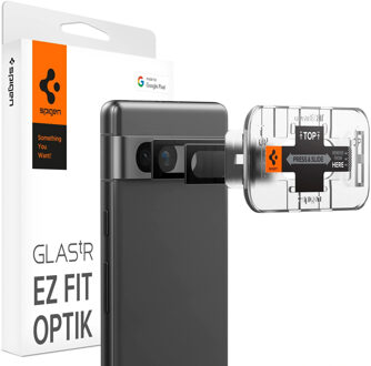 Spigen Glas.tR EZFit Optik Lens Protector 2 pack voor de Google Pixel 7a Zwart