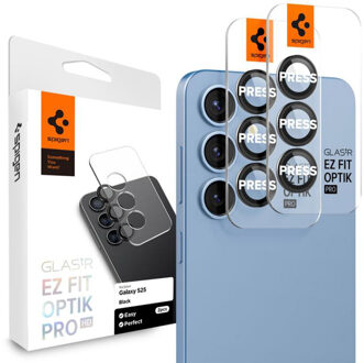 Spigen Glas.tR EZFit Optik Lens Protector 2 pack voor de Samsung Galaxy S25 Plus Transparant
