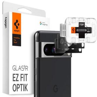 Spigen Glas.tR EZFit Optik Lens Protector voor de Google Pixel 8 - Zwart